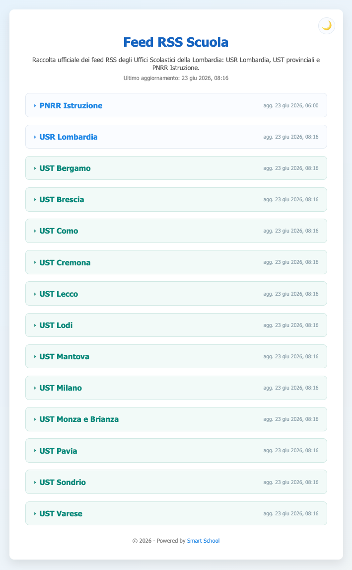 screenshot feed rss scuola screenshot feed rss scuola